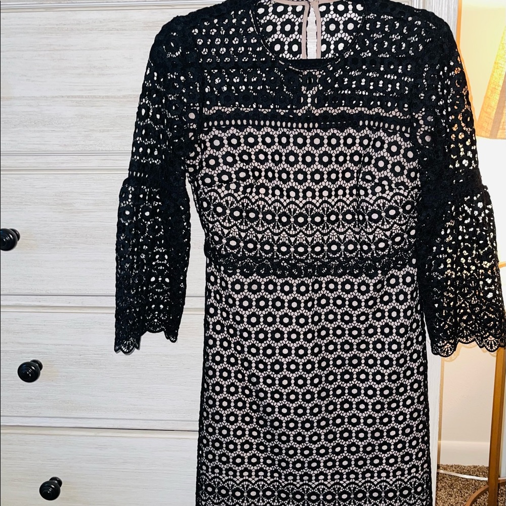 Jcrew black dress lace 00